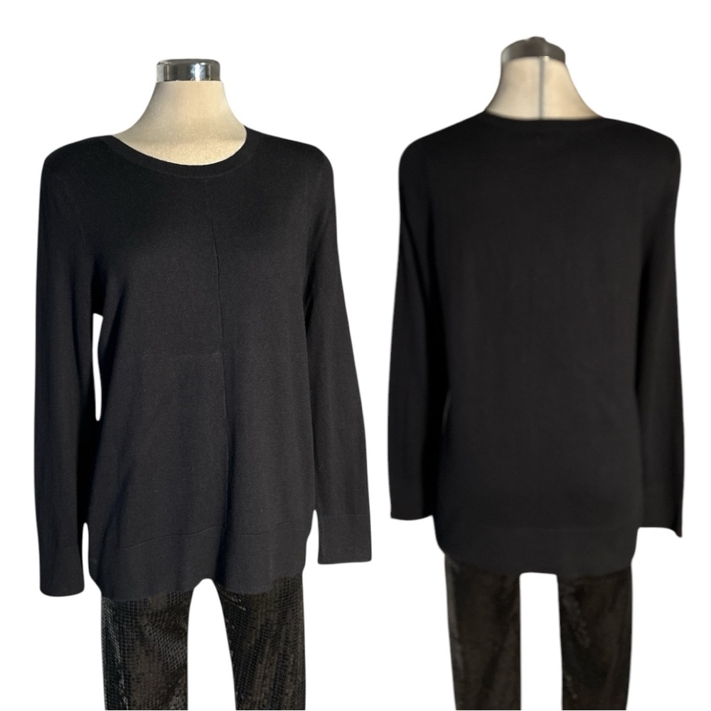 R ESSENTIALS   Luxury Black Sweater Size XL.